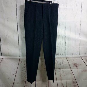 Edgeworth Men's Dark Blue Striped Suit Dress Pants